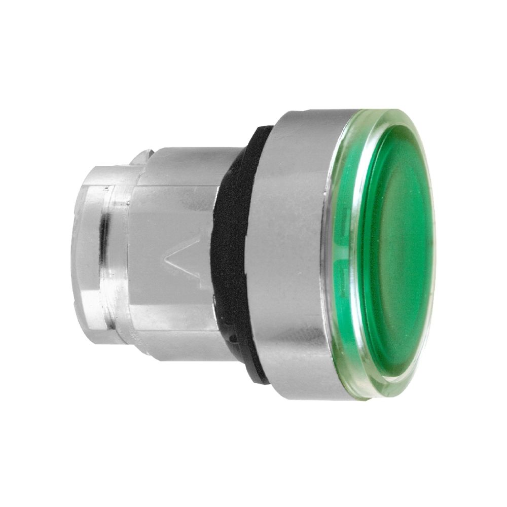 Schneider Electric - tête bouton poussoir - pousser - lumineux - affleurant - vert - schneider zb4bh033 - Autres équipements modulaires