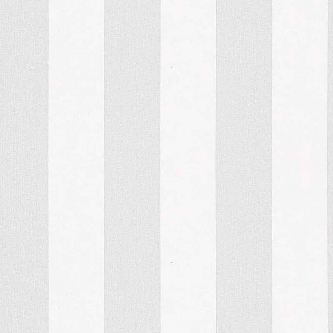 TOPCHIC - Topchic Papier peint Stripes Gris clair et blanc - Papier peint