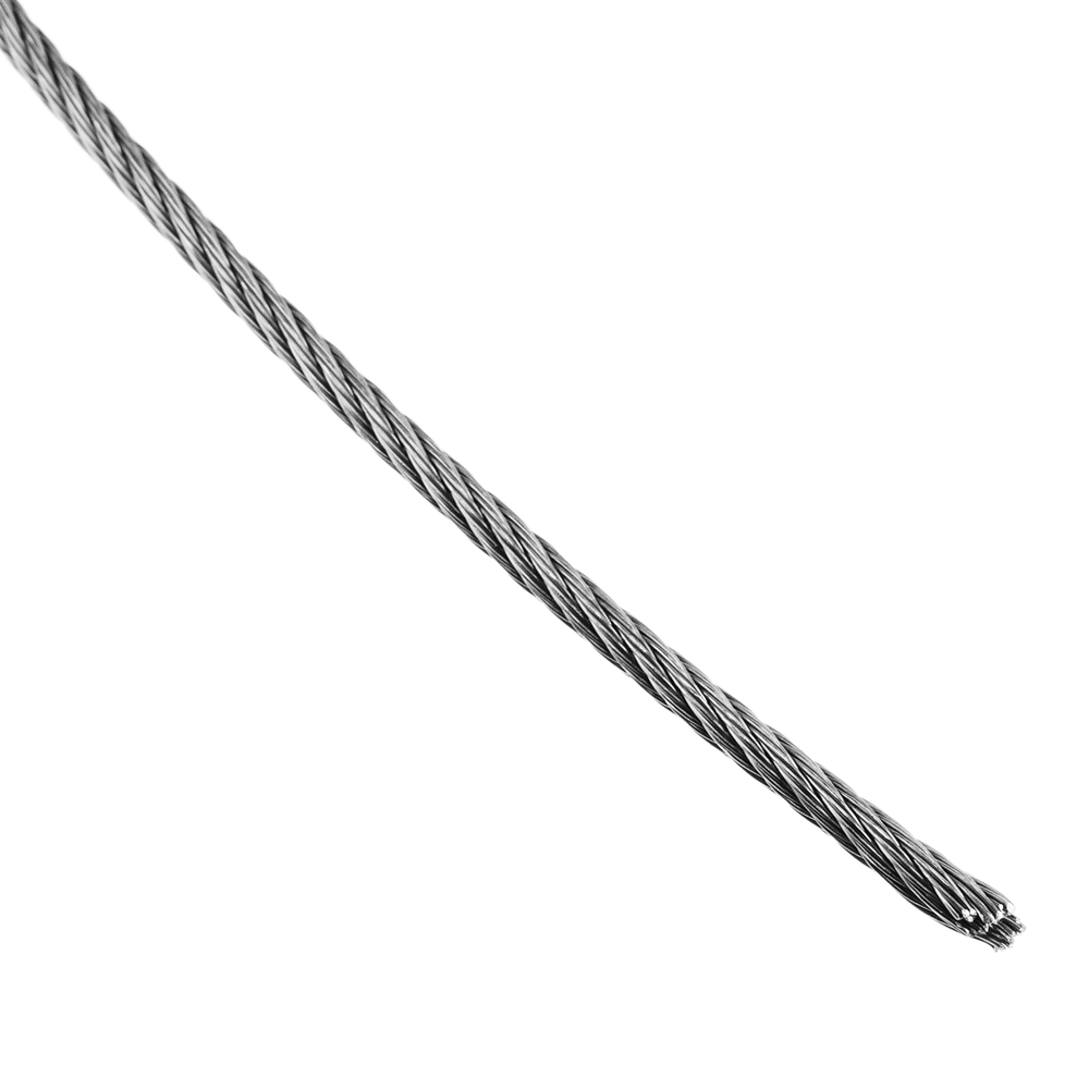 Bematik - Câble en acier inoxydable 7x19 de 2,0 mm. Bobine de 25 m - Fils et câbles électriques