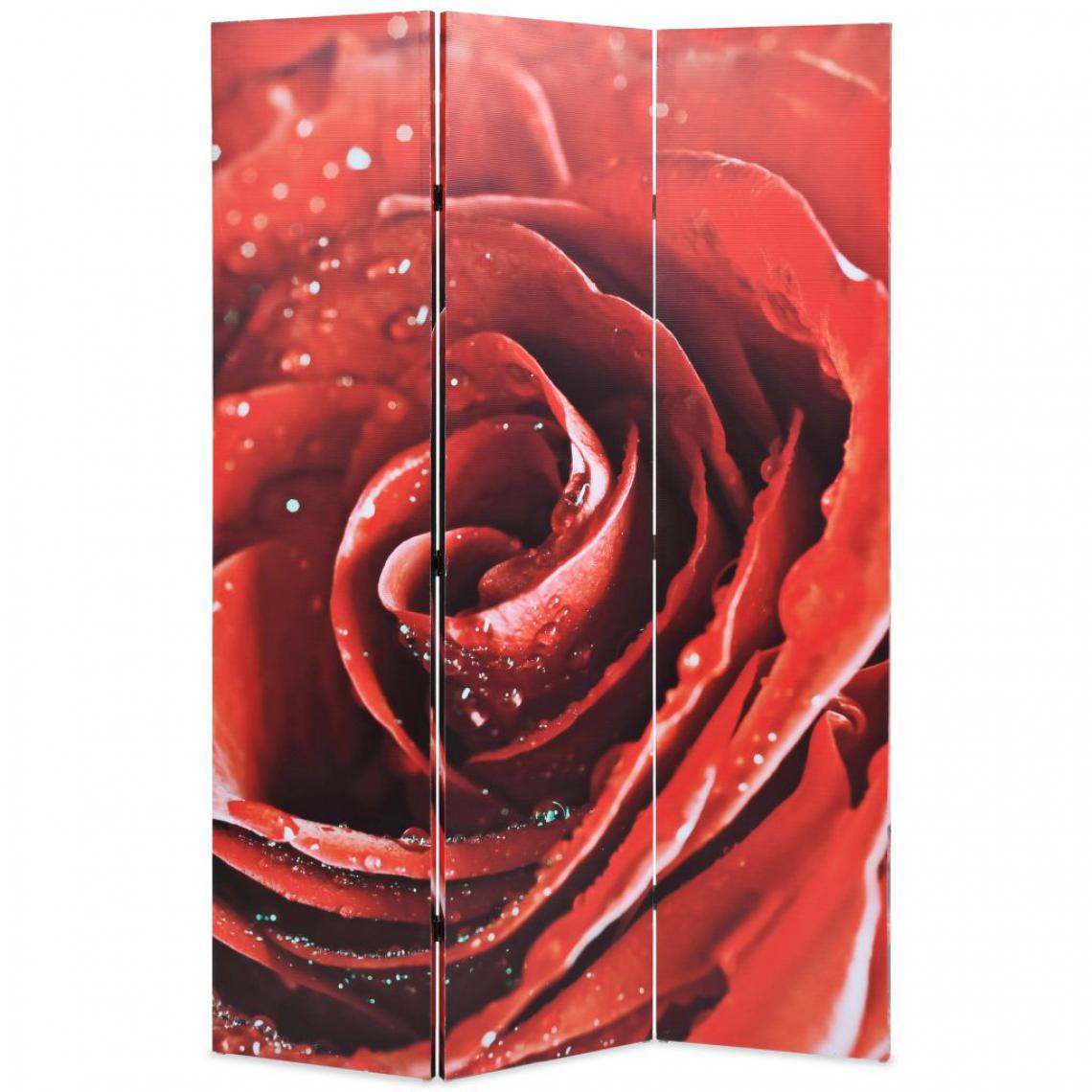 Vidaxl - Cloison de séparation pliable 120 x 180 cm Rose rouge - Meubles - Séparateurs de pièces | Rouge - Rouge - Cloisons