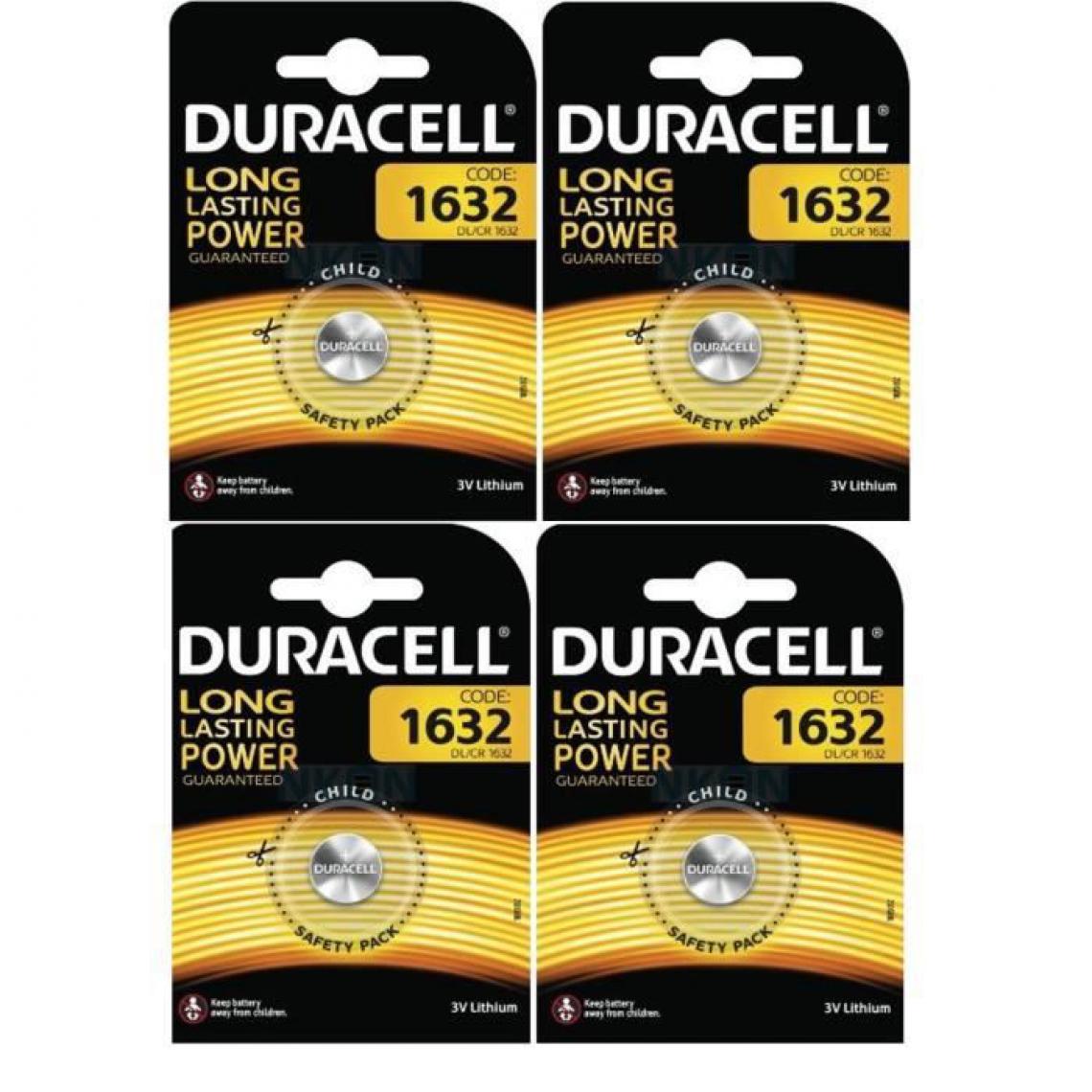 Duracell - Duracell 4 piles CR1632 lit - Piles standard