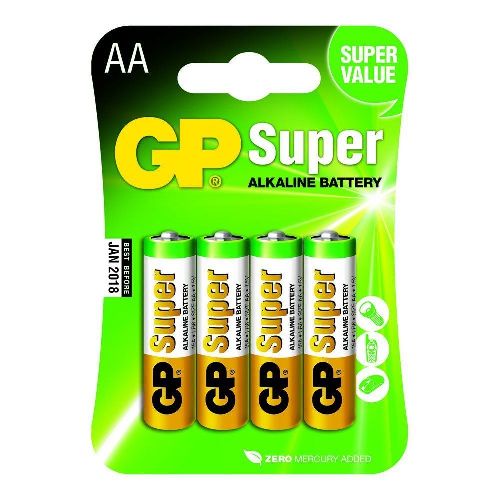 Gp - GP Blister de 4 Alcalines Super AA 1,5 V... - Piles rechargeables