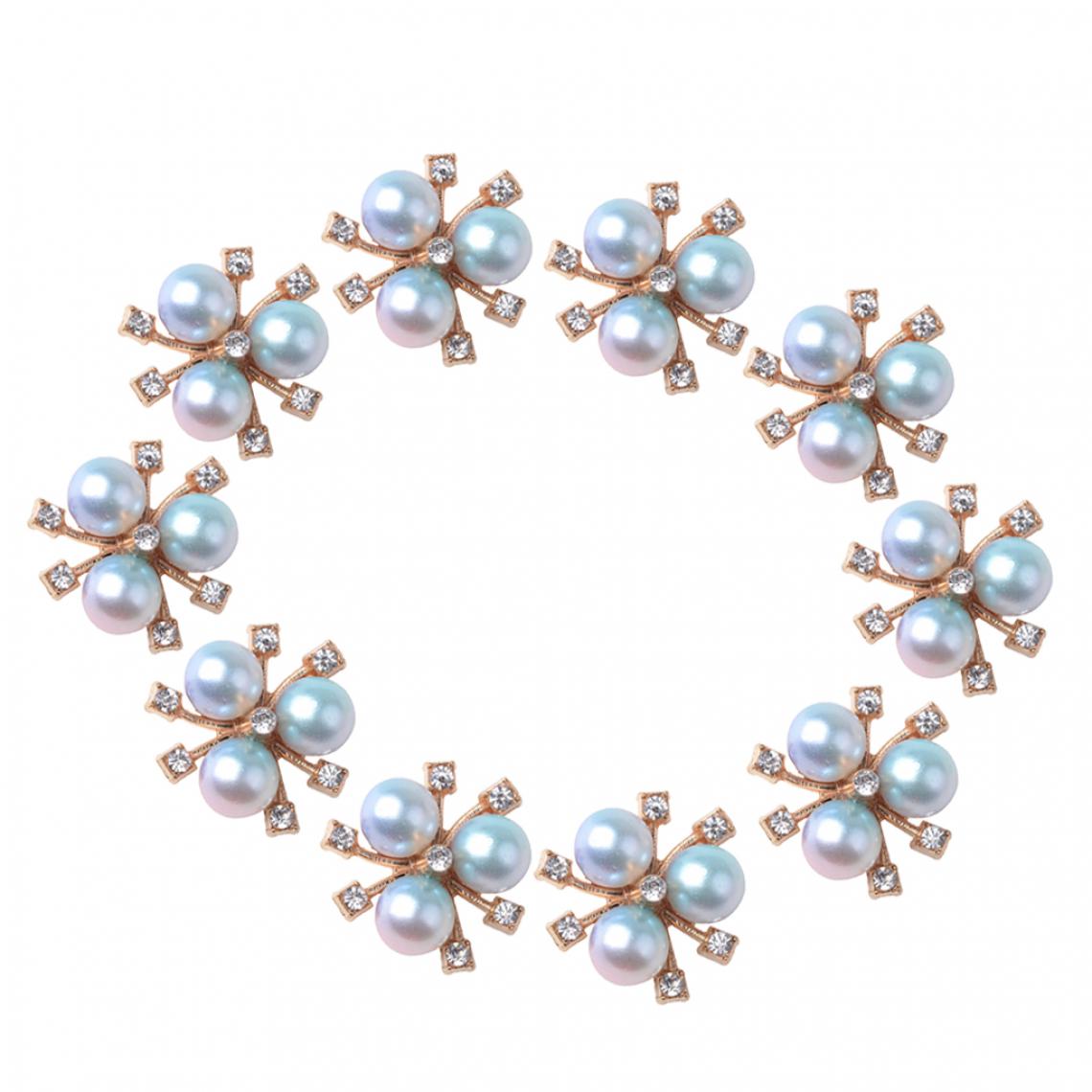 marque generique - 10x Diamante Perle Cristal Strass Boutons Fabrication de Bijoux Résultats 20mm - Poignée de meuble