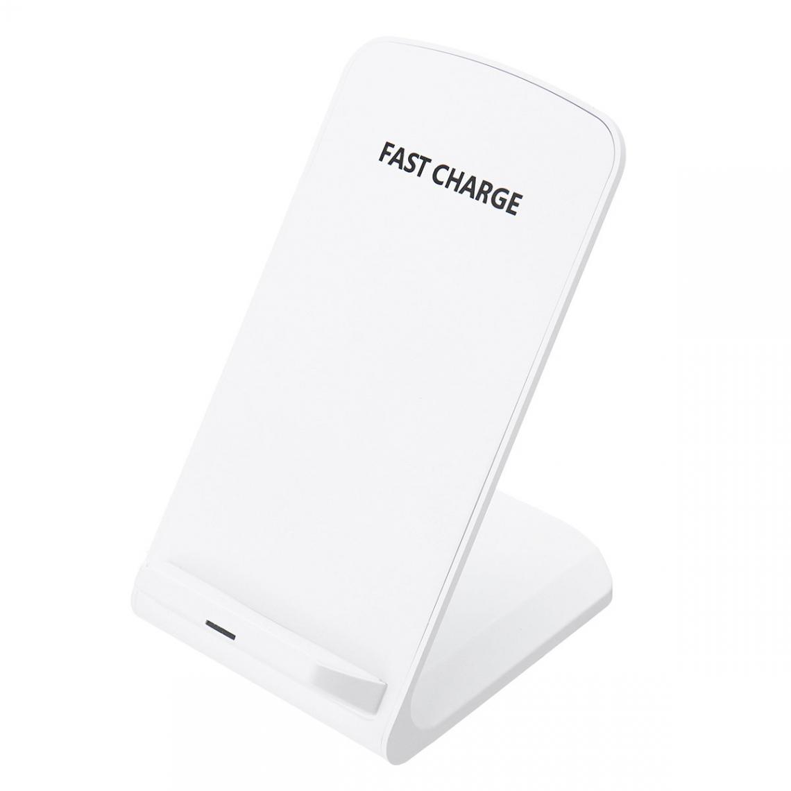 Justgreenbox - Chargeur rapide de support de charge sans fil Qi 10W, Blanc - Chargeurs de piles