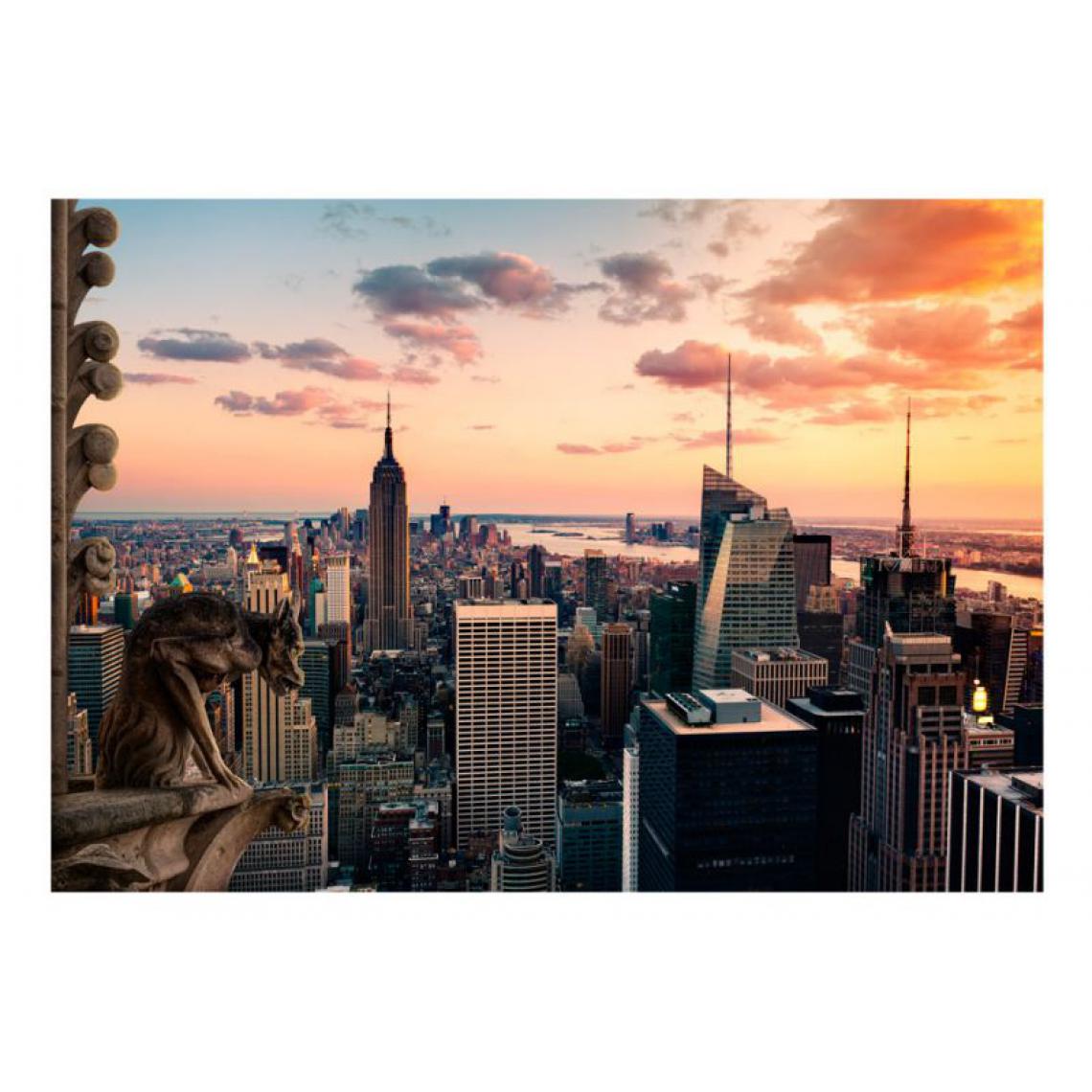 Artgeist - Papier peint - New York: The skyscrapers and sunset .Taille : 300x210 - Papier peint