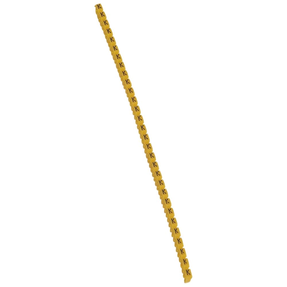 Legrand - repère pour fil de 1.5 à 2.5 mm2 - lettre k - couleur jaune - legrand cab 3 - Accessoires de câblage