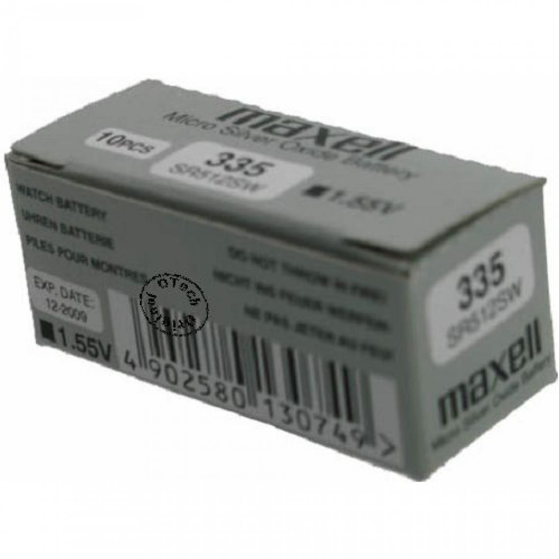 Otech - Pack de 10 piles maxell pour MAXELL SR512W - Piles rechargeables