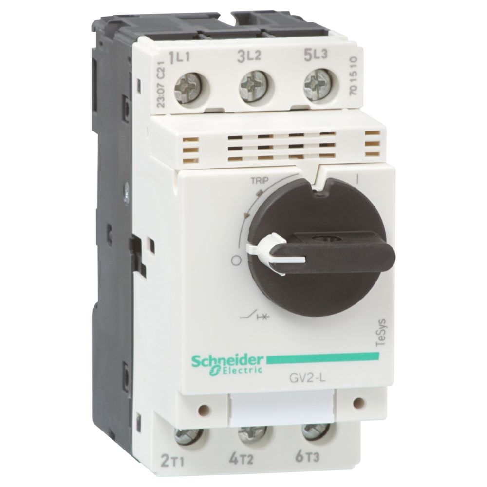 Schneider Electric - disjoncteur moteur - tesys gv2l - 2.5a - schneider electric gv2l07 - Coupe-circuits et disjoncteurs