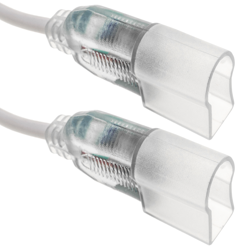 Primematik - Connecteur avec câble pour LED Neon Flex LNF 4 broches 26x14mm 20cm - Tubes et néons