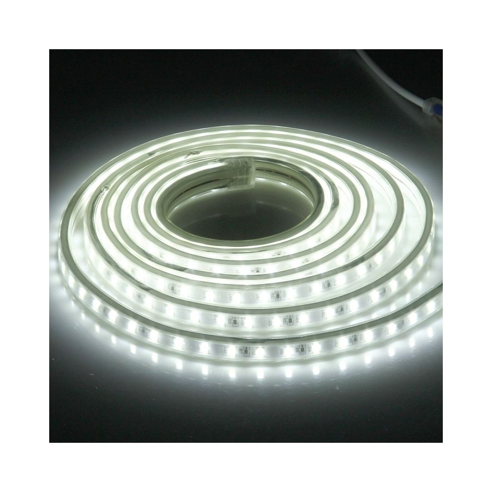 Wewoo - Ruban LED Waterproof Bande lumineuse IP65 SMD 5730 imperméable à l'eau avec prise de courant, 120 / m, Longueur: 3 m, AC 220V lumière blanche - Ruban LED