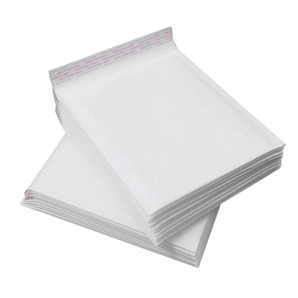 marque generique - 50 enveloppes rembourrées pour bulles, enveloppes autocollantes autocollantes blanches 15x17cm, blanc - Papier bulle