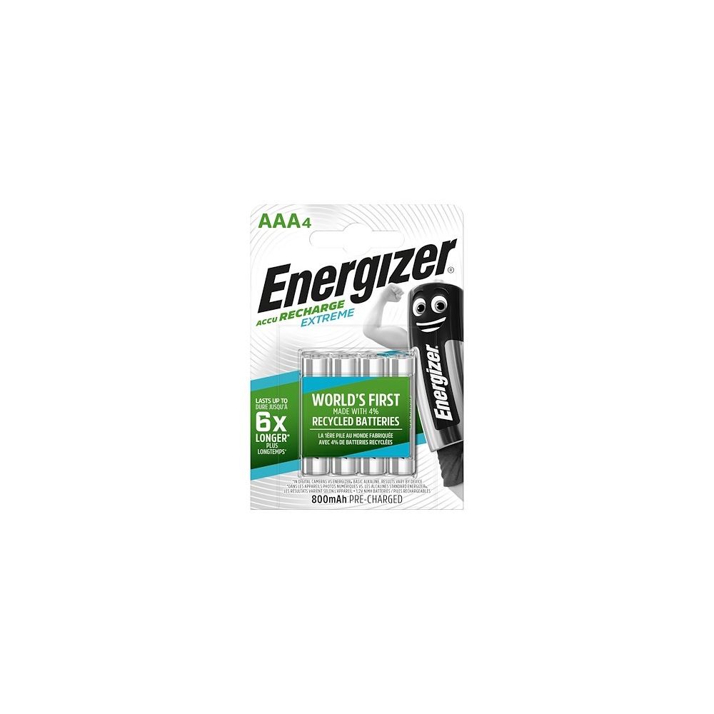 Energizer - Accu rechargeable Energizer Extreme HR3 - lot de 4 - Piles rechargeables
