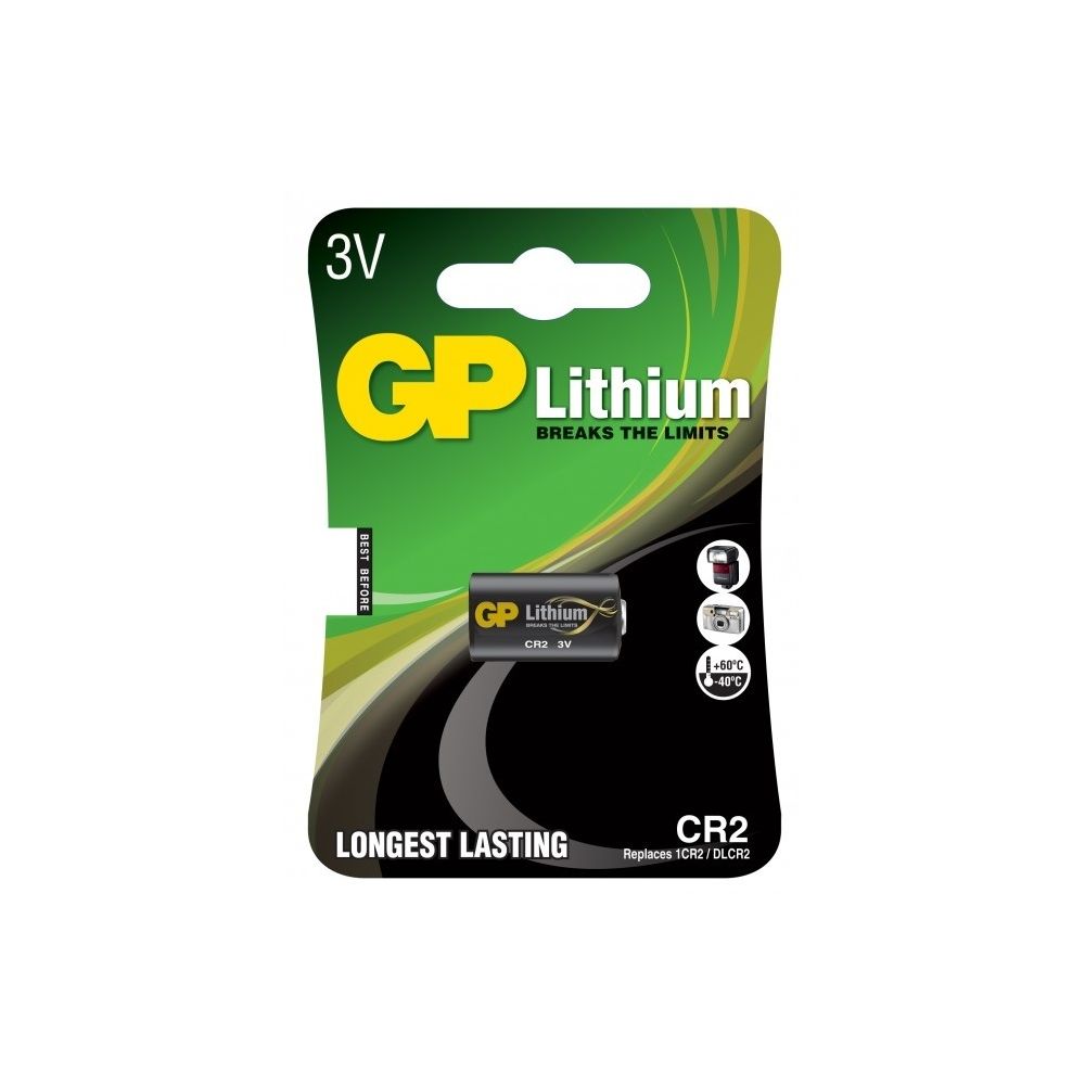 GP Batteries - GP GPCR2-2U1 Pile Lithium 3V / CR2 - Piles standard