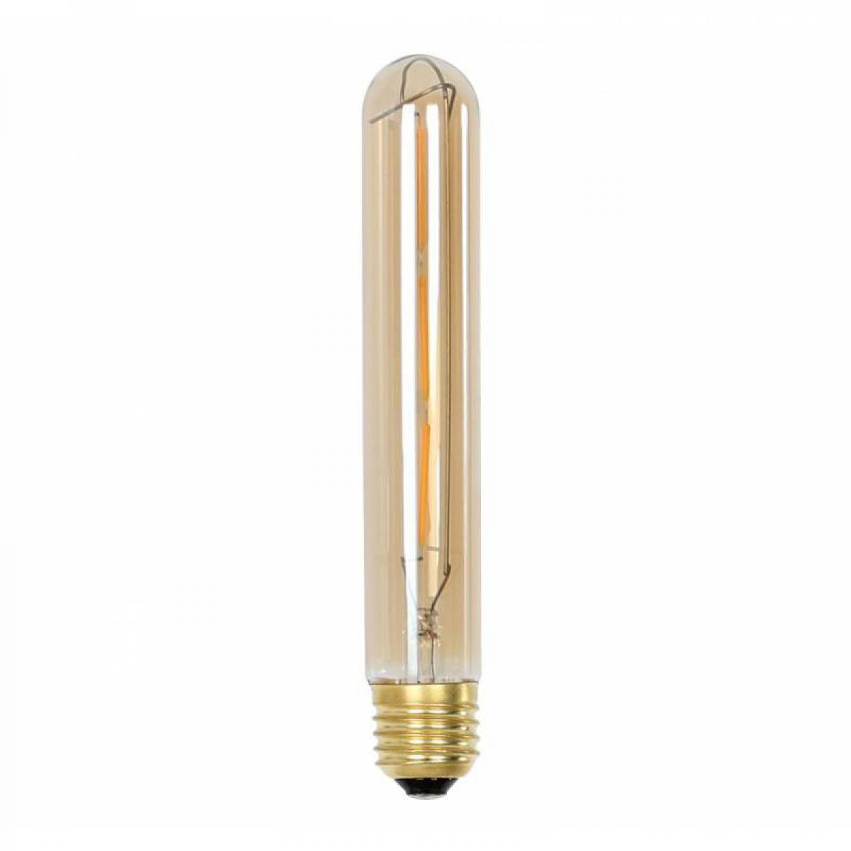 L'Héritier Du Temps - Ampoule Edison Tube à LED E27 Puissance 3W Dimmable Lumière Ambrée 3x3x30cm - Ampoules LED