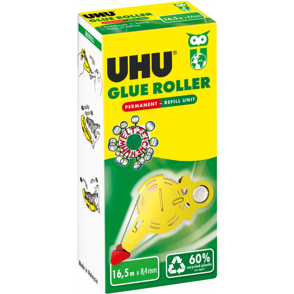 Uhu - UHU Cassette recharge pour roller de colle GLUE Roller () - Colles et pistolets à colle