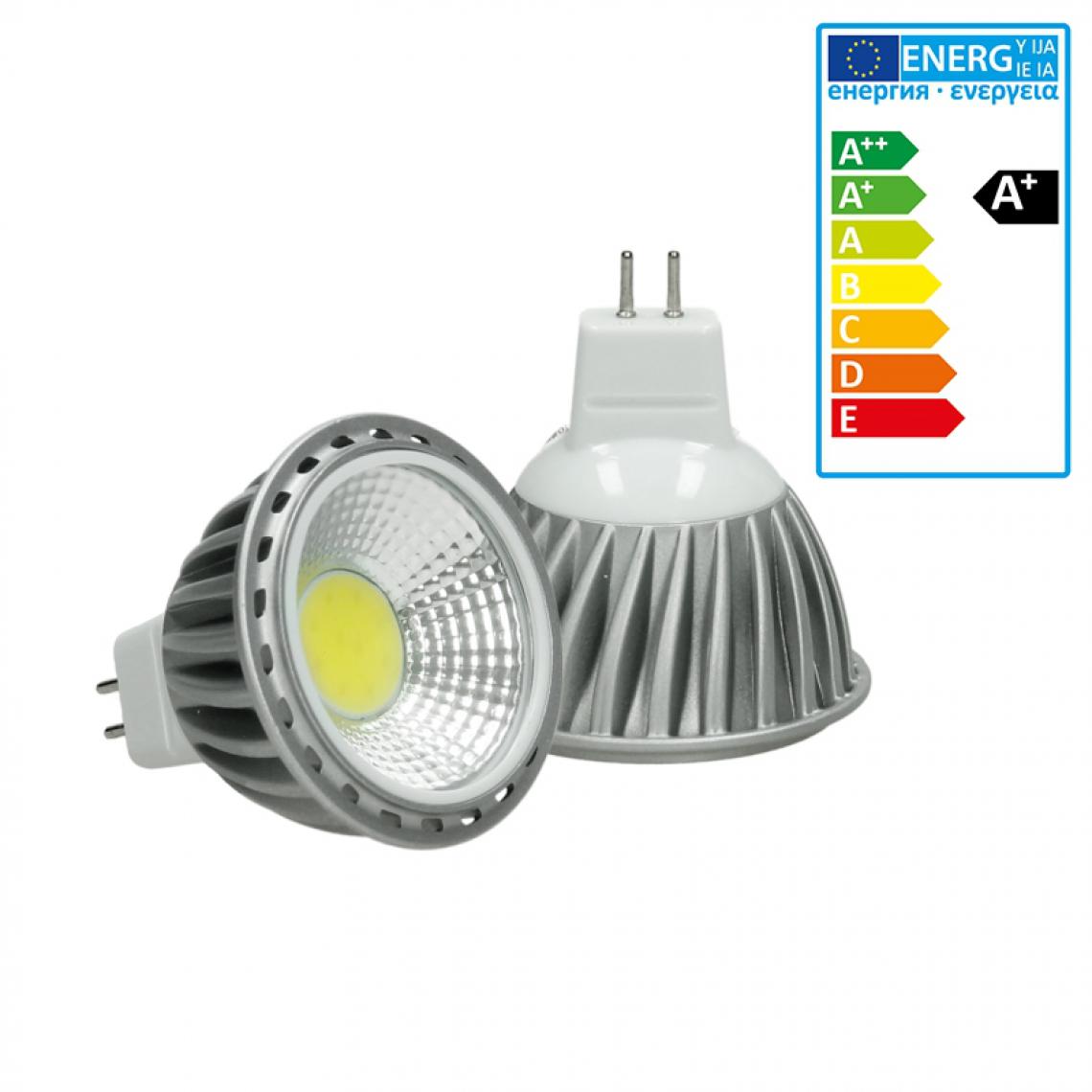 Ecd Germany - ECD Germany LED COB MR16 Spot Lampe Ampoule 6W blanc froid - Ampoules LED