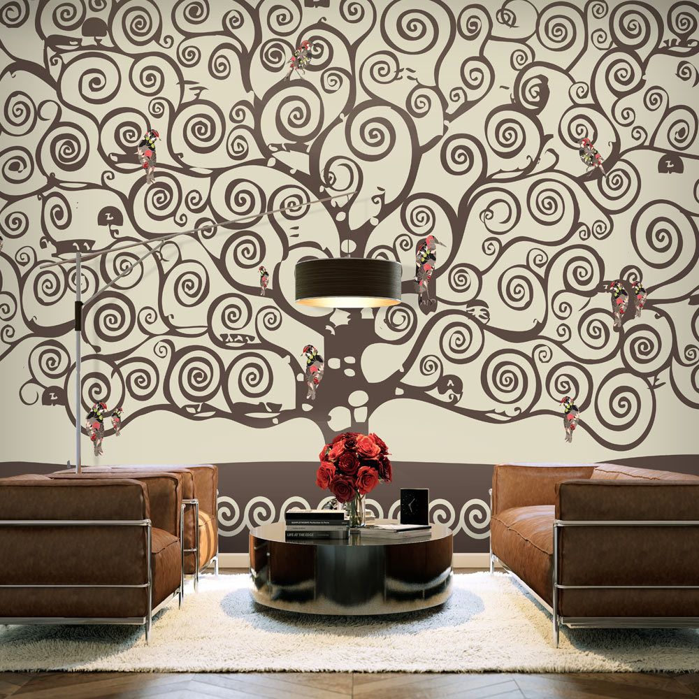 Bimago - Papier peint - Spiral branches - Décoration, image, art | Abstractions | Arbres | - Papier peint