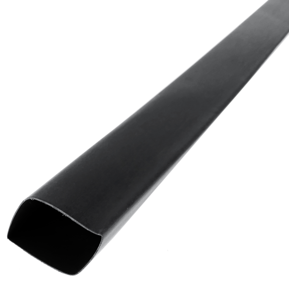 Bematik - Gaine thermorétractable noire de 19,1 mm en rouleau de 3m - Fils et câbles électriques