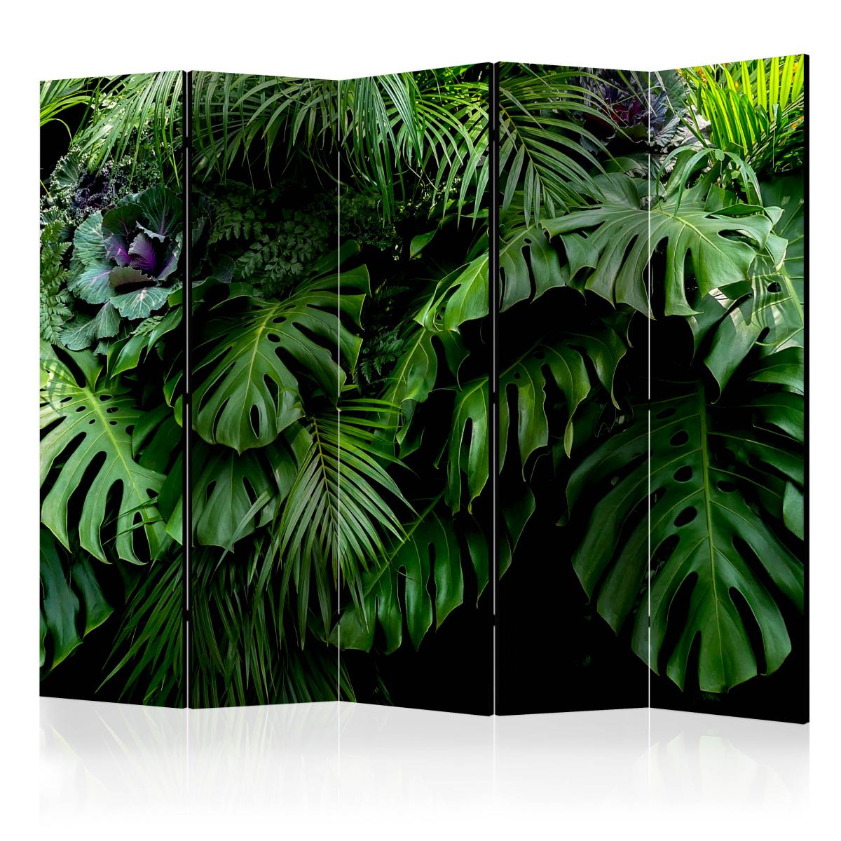Bimago - Paravent 5 volets - Rainforest II [Room Dividers] - Décoration, image, art | 225x172 cm | XL - Grand Format | - Cloisons
