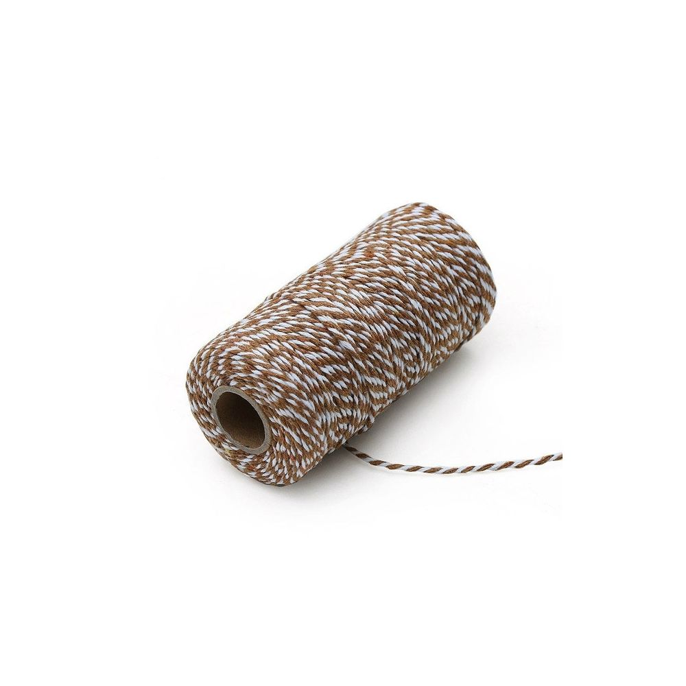 Wewoo - Fil de coton bicolore fait à la main bricolage cordon boîte-cadeau corde d'emballage 2 mm d'épaisseur 100 m / rouleau 12 - Corde et sangle