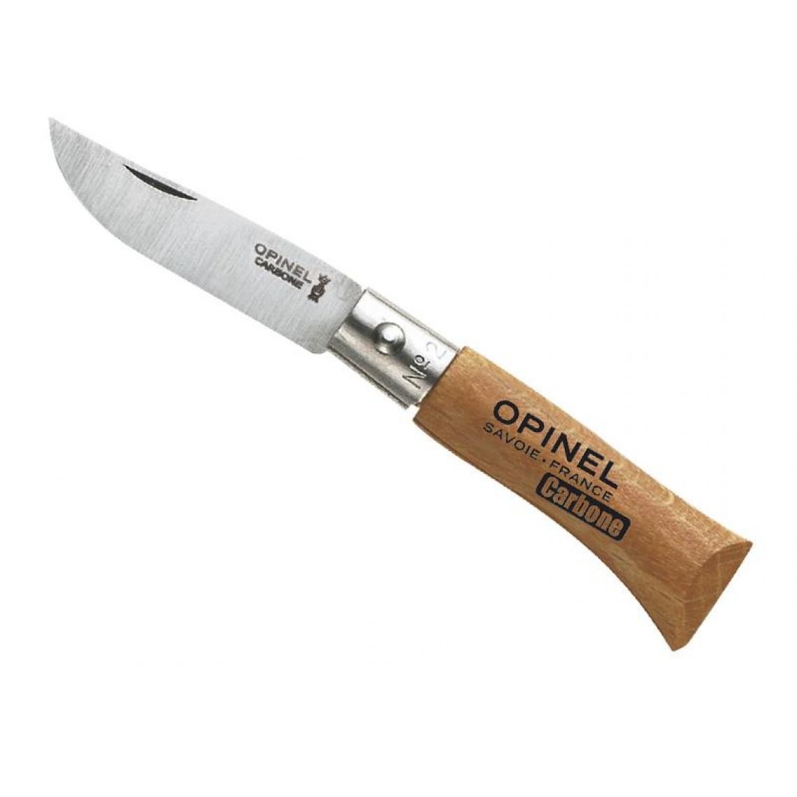 Opinel - OPINEL - 940.02 - BOITE 12 OPINEL N.2 CARBONE - Outils de coupe