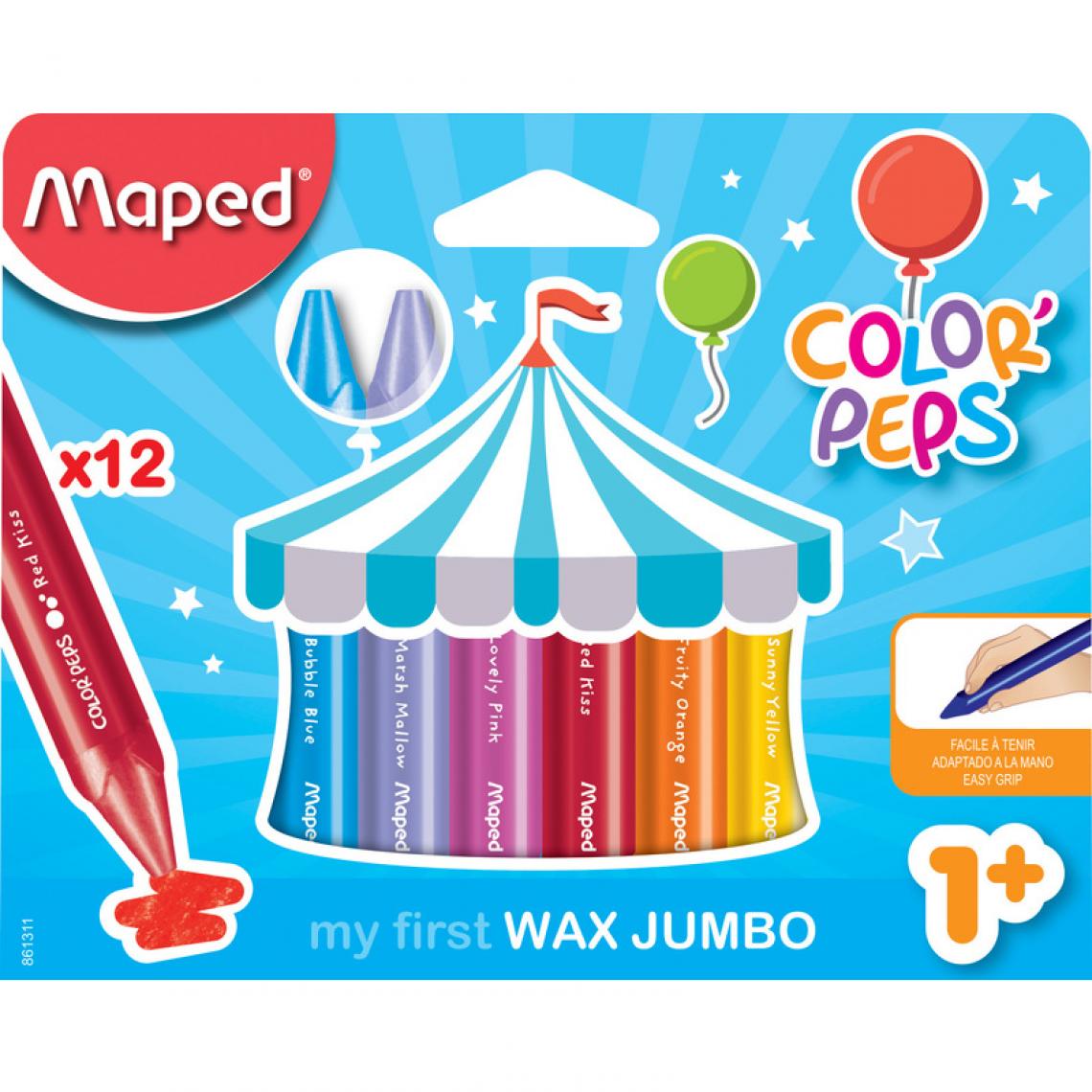 Maped - Maped my first Crayon de cire COLOR'PEPS WAX JUMBO () - Outils et accessoires du peintre
