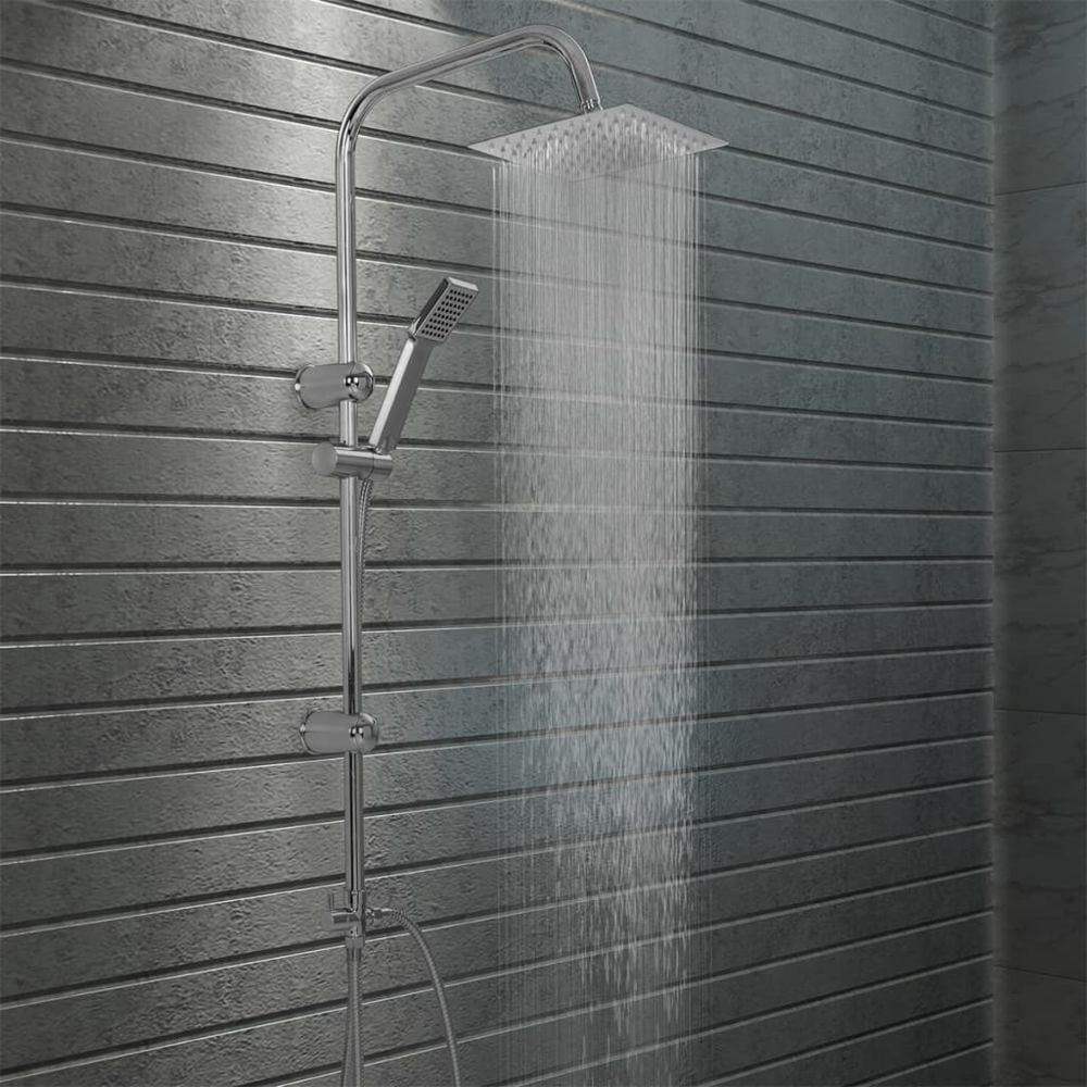 marque generique - Admirable Pièces de douches gamme Podgorica Ensemble de douche à deux têtes avec douchette Acier inoxydable - Douchette et flexible