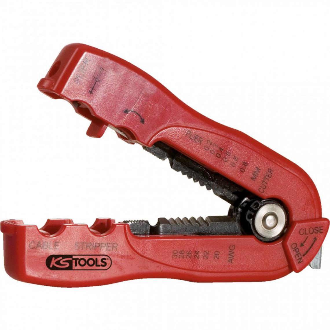 Ks Tools - KS TOOLS 115.1251 Pince à dénuder multifonction, Ø0,2 - 0,8 mm² - Presses et serre-joints