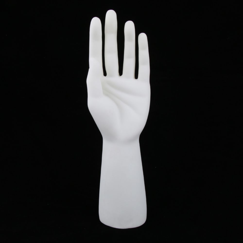 marque generique - Main de mannequin mâle pour montre de bague de gant de bijou affichage main gauche blanche - Cheville