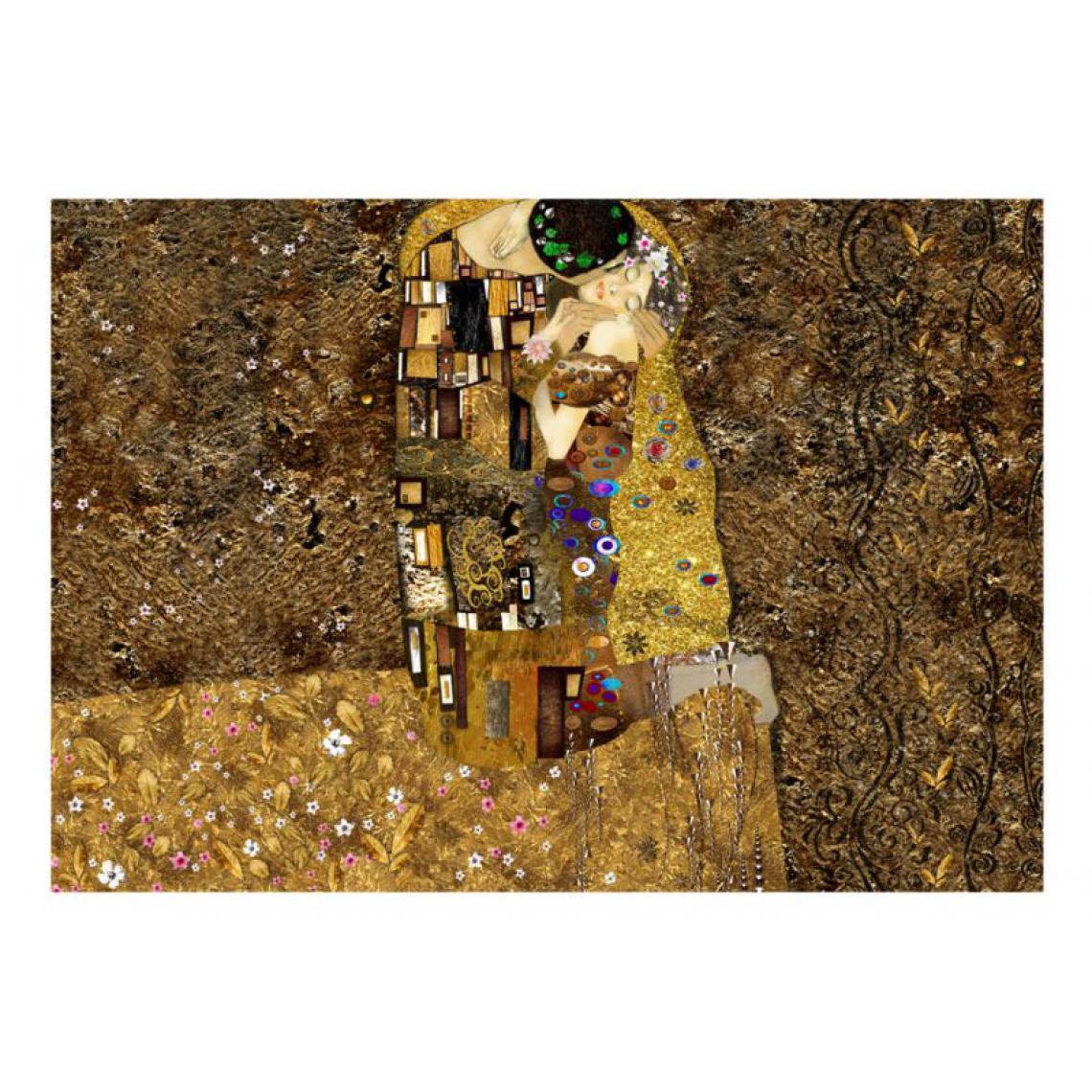 Artgeist - Papier peint - Klimt inspiration - Golden Kiss .Taille : 200x140 - Papier peint