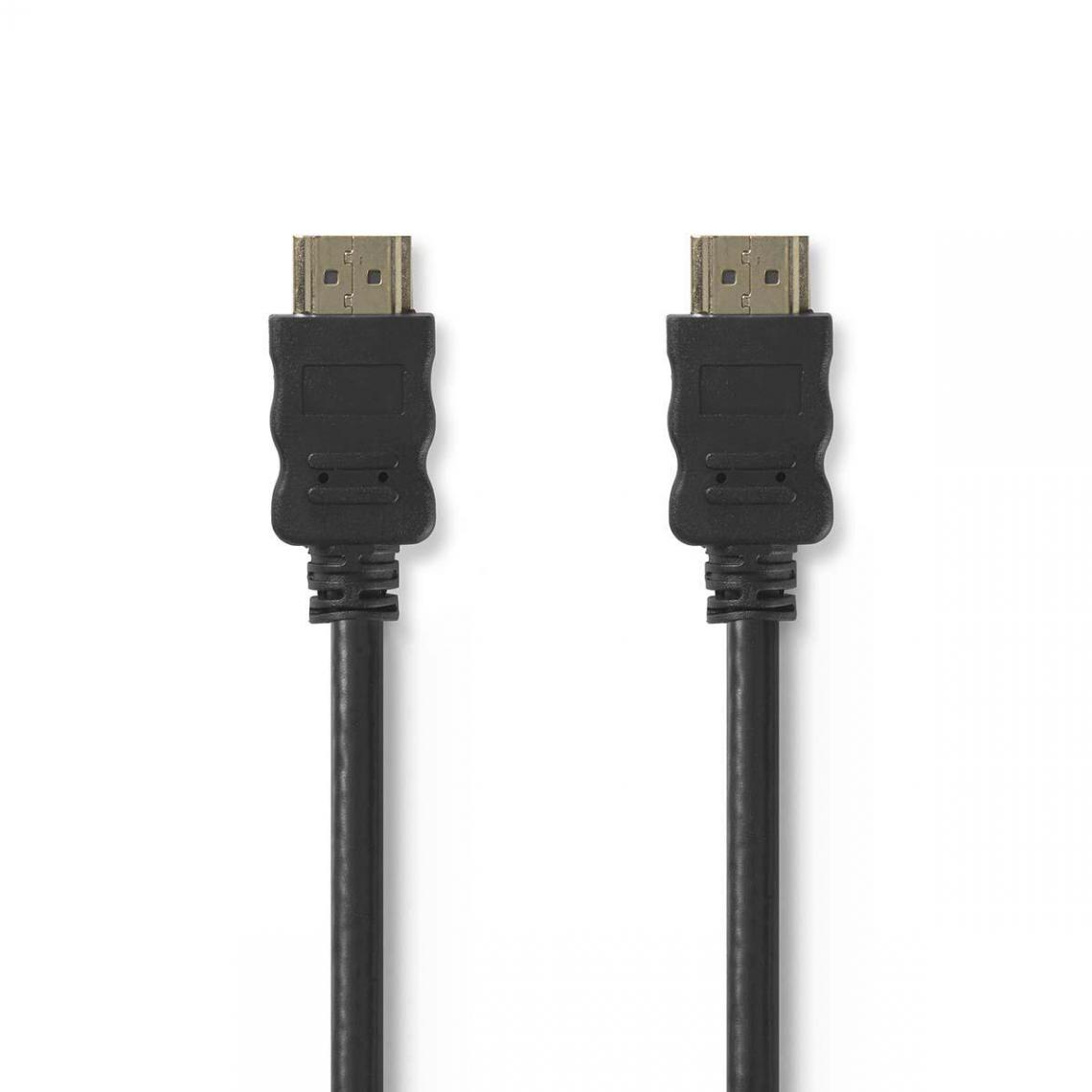 Nedis - Câble HDMI™ Haute Vitesse avec Ethernet Connecteur HDMI™ vers Connecteur HDMI™ 40 m Noir - Adaptateurs
