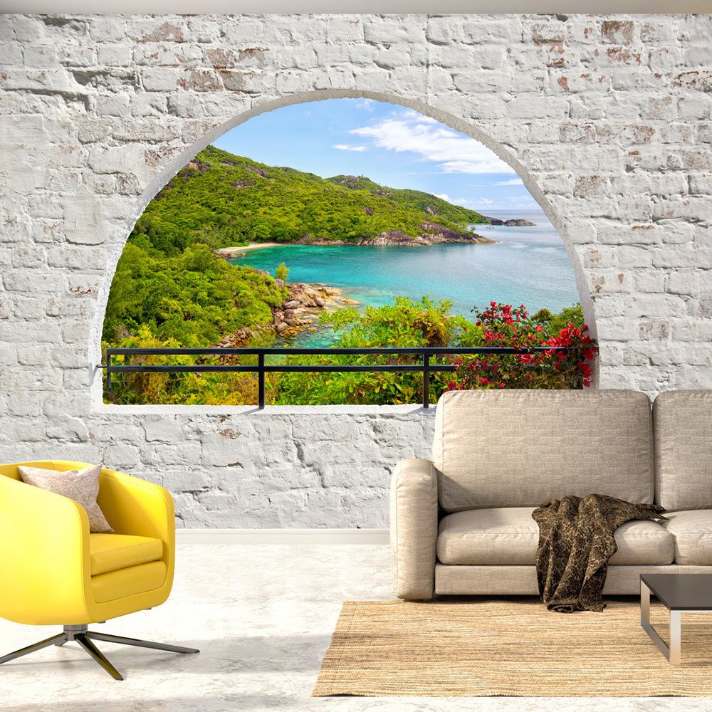 Bimago - Papier peint - Emerald Island - Décoration, image, art | Paysages | Mer | - Papier peint