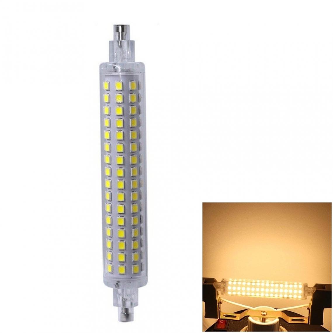 Wewoo - R7s SMD 2835 118mm Lampe en céramique à 128 LEDs Taille Blanc Chaud 110V - Ampoules LED