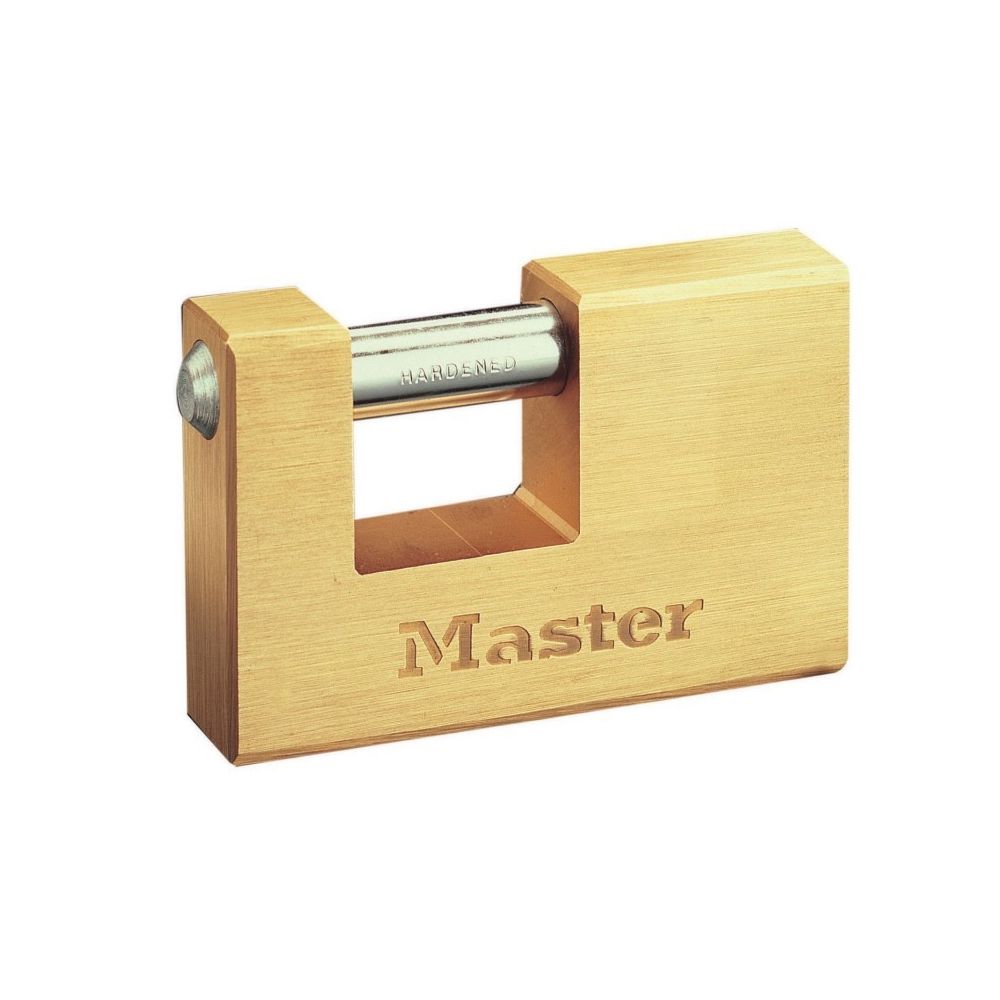 Master Lock - MASTER LOCK Cadenas Rectangulaire en Laiton 63mm - Verrou, cadenas, targette
