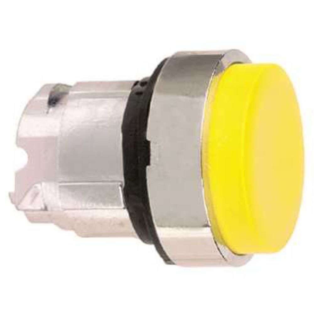 Schneider Electric - tête bouton poussoir - dépassant - jaune - schneider harmony zb4bl5 - Autres équipements modulaires