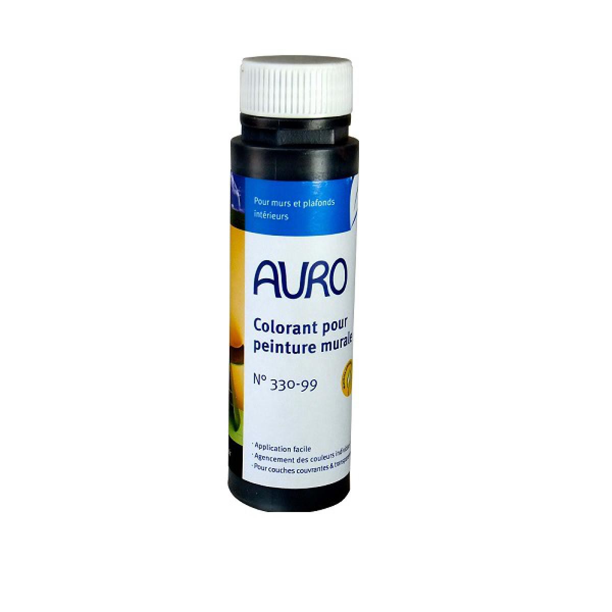 Auro - Auro - Colorant pour Peinture Murale (teinte noire) 0,25 l - N° 330-99 - Outils et accessoires du peintre