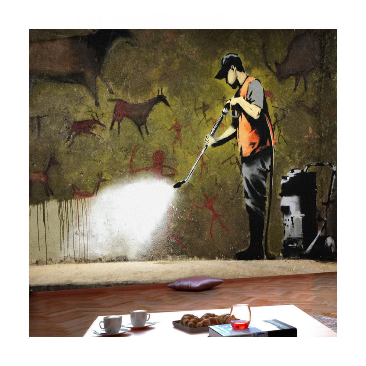 Artgeist - Papier peint - Banksy - Cave Painting 300x210 - Papier peint
