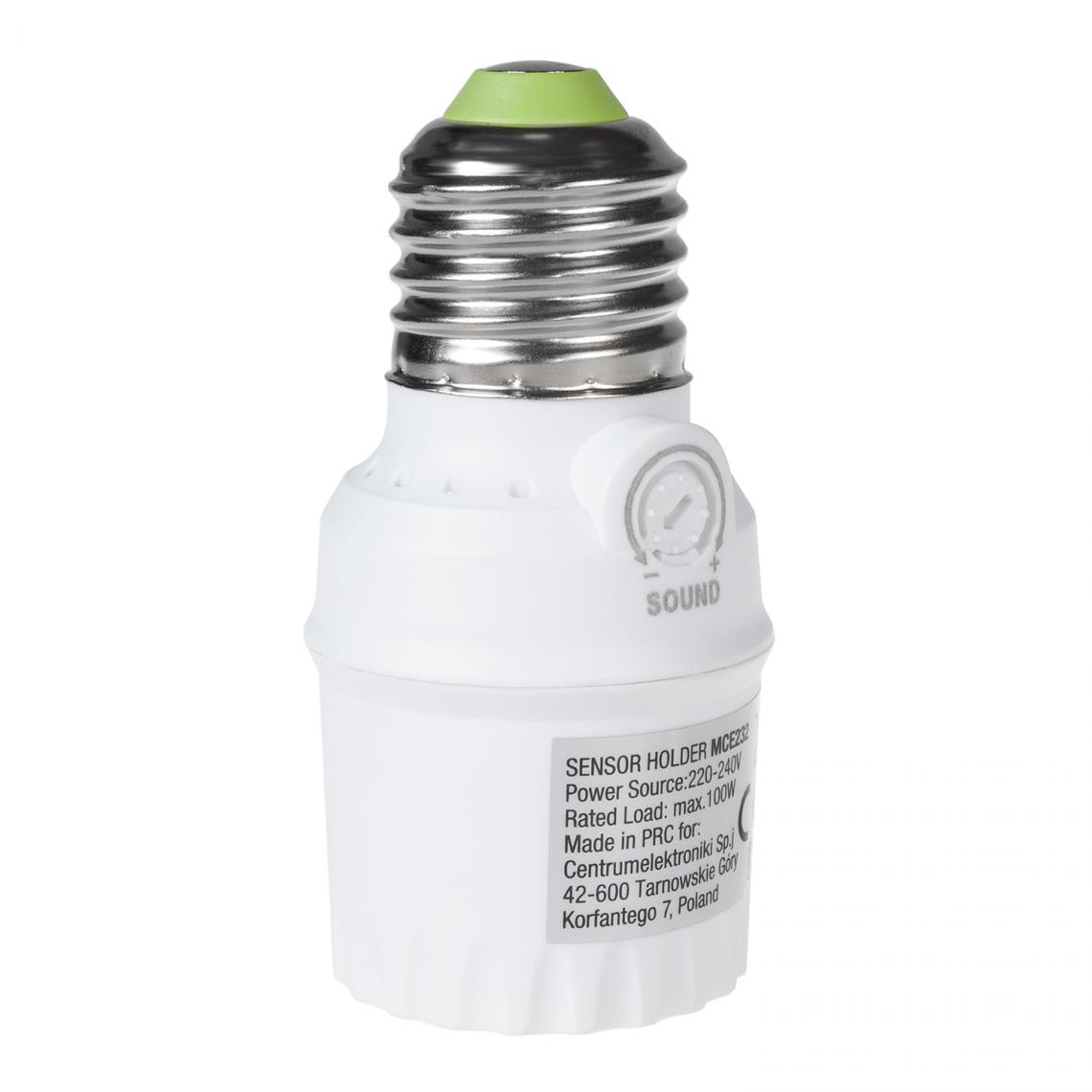 Maclean - Douille de lampe avec capteur de sons ( taille E27) Maclean MCE232 - Douilles électriques
