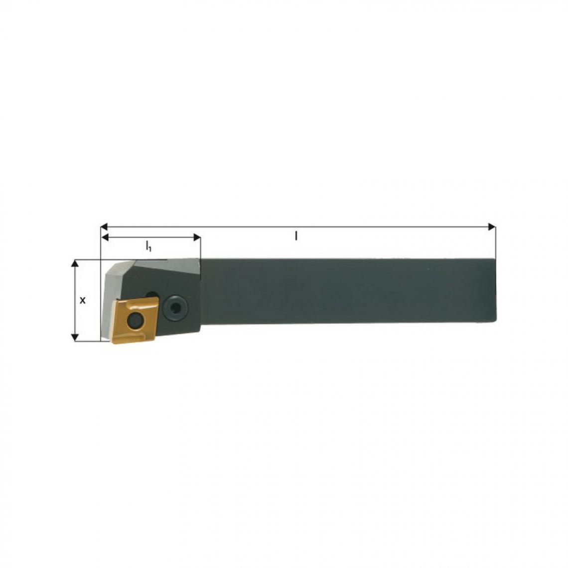 marque generique - Porte-outil ISO 95° PCLNR/L, Désignation : PCLNL 2525 M12, Queue vierkant 25 x 25 mm, Dimensions l 150 mm, Dimensions l1 : 33 mm - Accessoires vissage, perçage