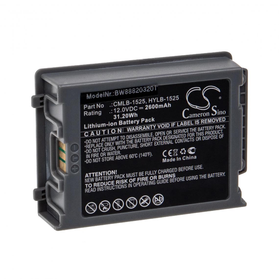Vhbw - vhbw Batterie compatible avec Comen C30 appareil médical (2600mAh, 12V, Li-ion) - Piles spécifiques
