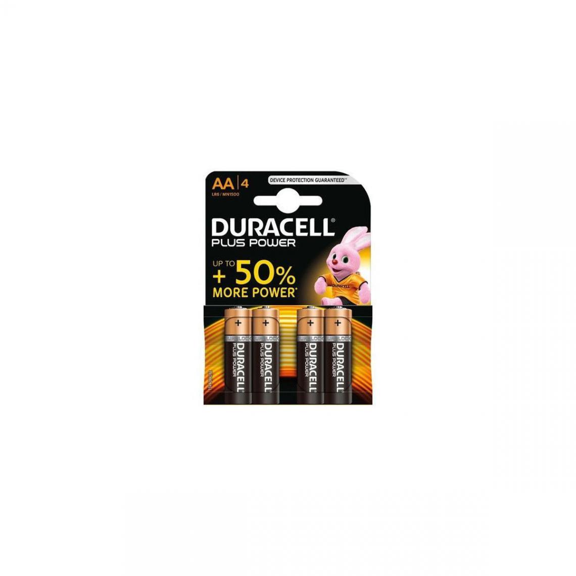 Duracell - Piles Plus Power AA (MN1500/LR6) K4 Duracell - Piles et Chargeur Photo et Vidéo
