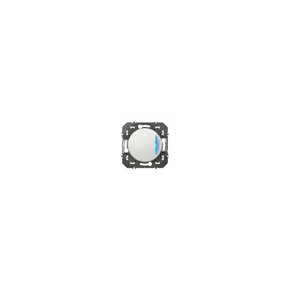 Legrand - Interrupteur avec voyant témoin Dooxie 10AX 250V~ - Blanc - 600009 - Legrand - Fiches électriques