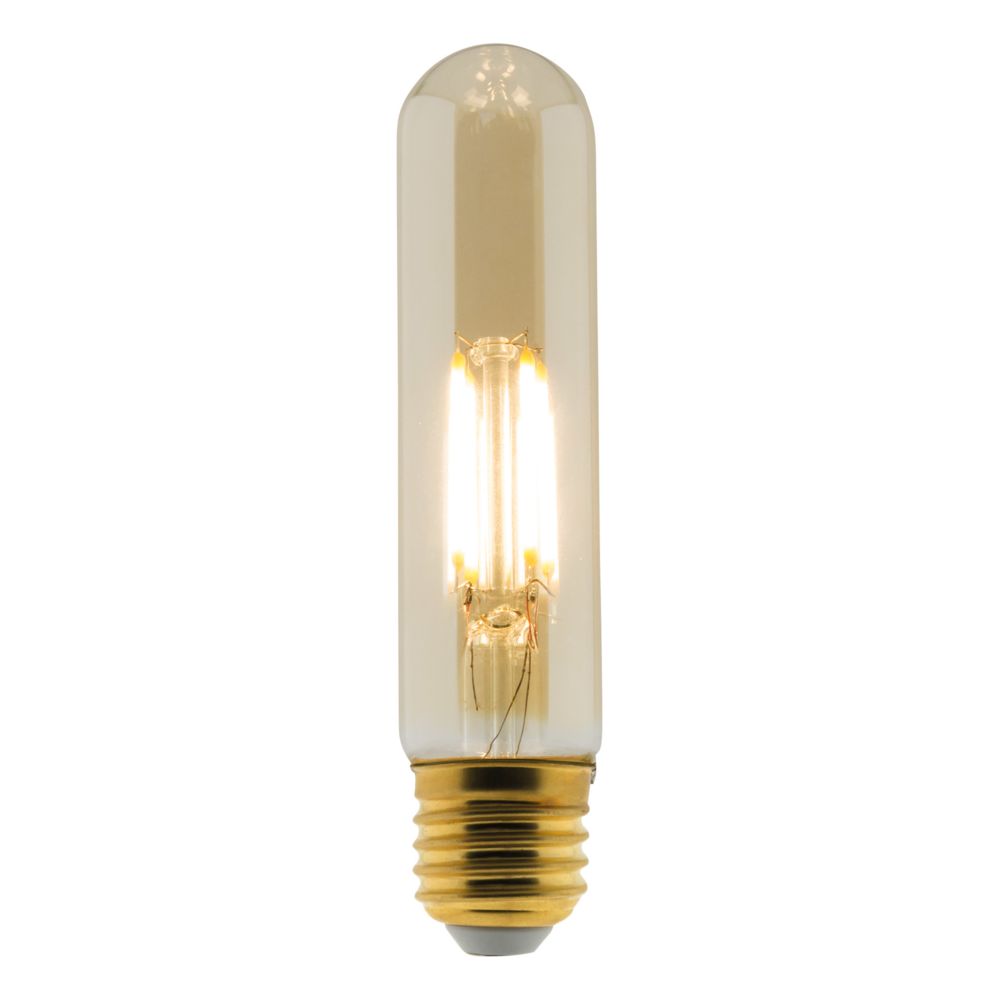 Elexity - Ampoule Déco filament LED ambrée 4W E27 400lm 2500K - Tube - Ampoules LED