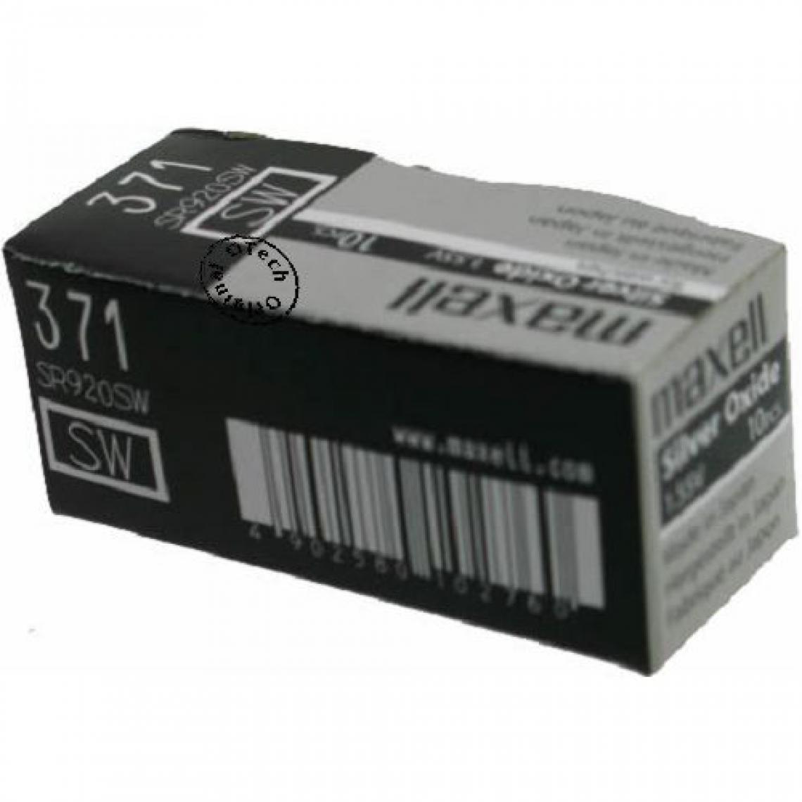 Otech - Pack de 10 piles maxell pour RENATA 371 - Piles rechargeables