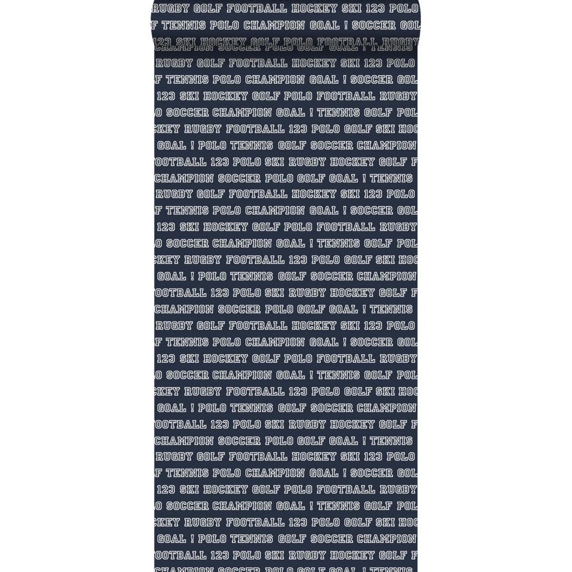 ESTAhome - ESTAhome papier peint tous les sports bleu marine - 115623 - 53 cm x 10,05 m - Papier peint