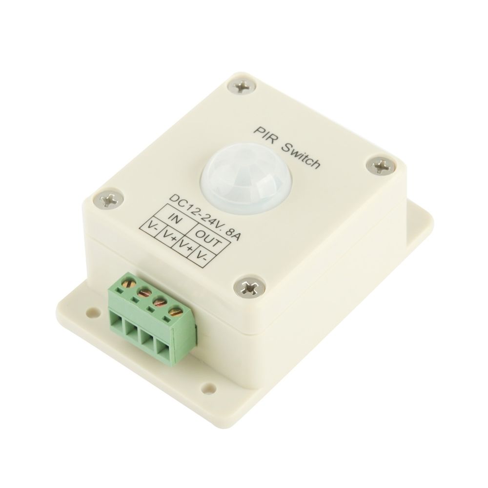 Wewoo - Pour la lumière de LED Commutateur infrarouge de détecteur de mouvement de contrôleur de de CC 12V-24V 8A PIR - Ampoules LED