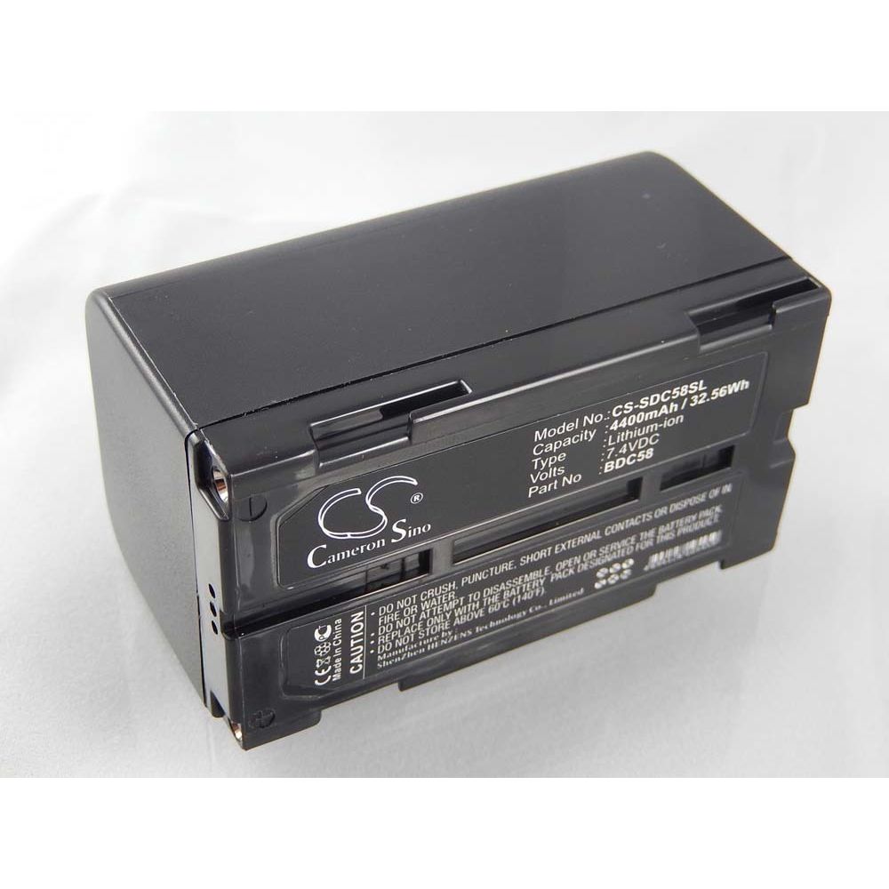 Vhbw - Batterie vhbw Li-Ion 4400mAh(7.4V) pour Sokkia CX, DX Series Total Stations, ES, GRX1 GPS receiver, NET1200, OS FX, PS, SDL30M 10 comme BDC-58, BDC58. - Piles rechargeables