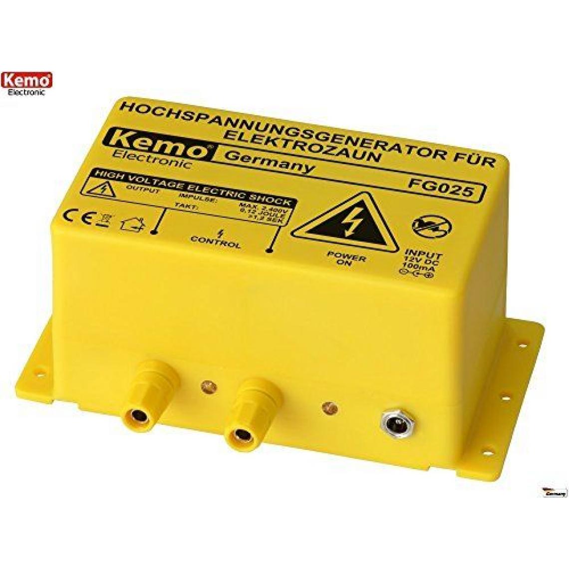 Kemo - Clôture électrique Kemo FG025 pour l'intérieur/extérieur - Accessoires de câblage
