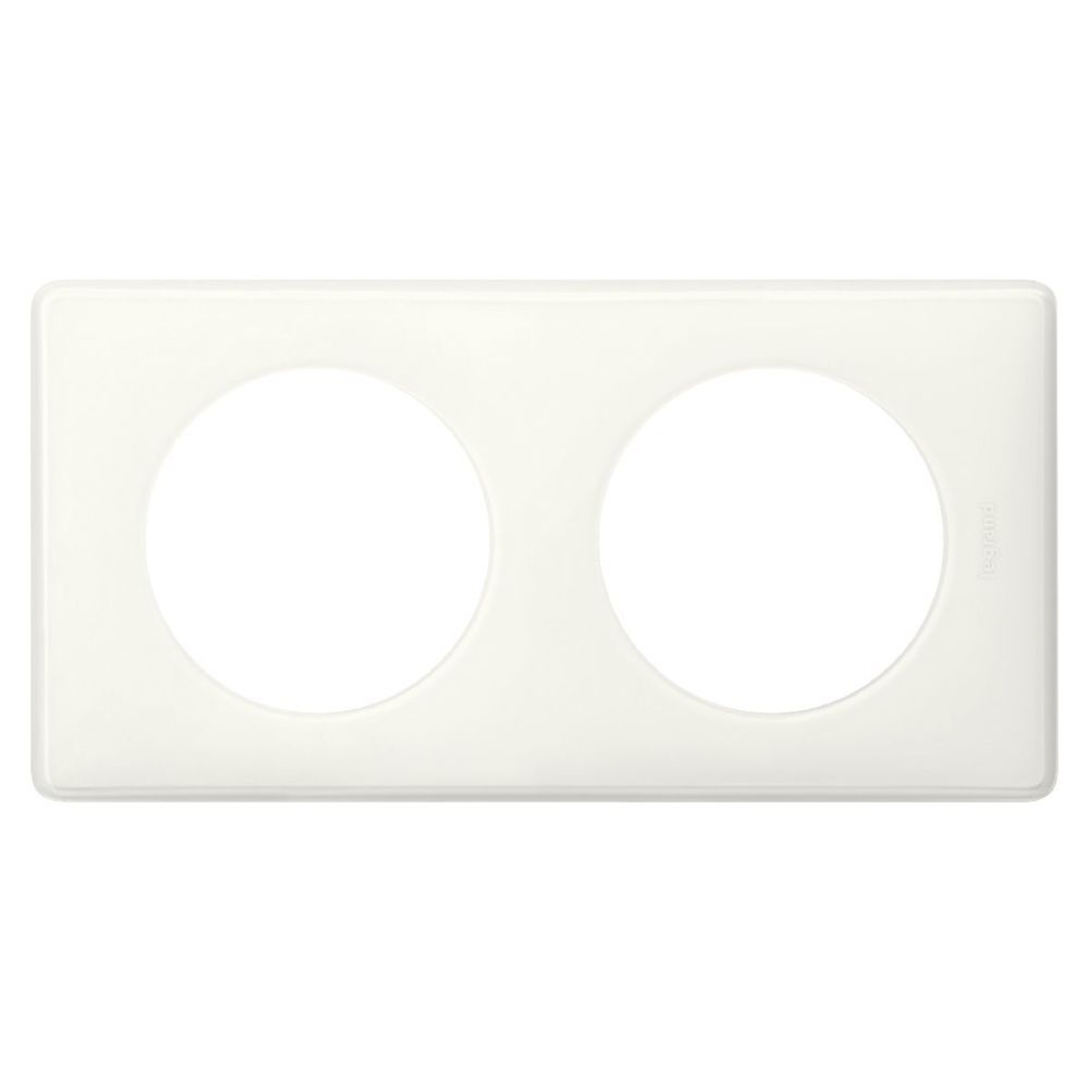 Legrand - LEGRAND Celiane Plaque de finition 2 postes blanc yesterday - Interrupteurs et prises en saillie