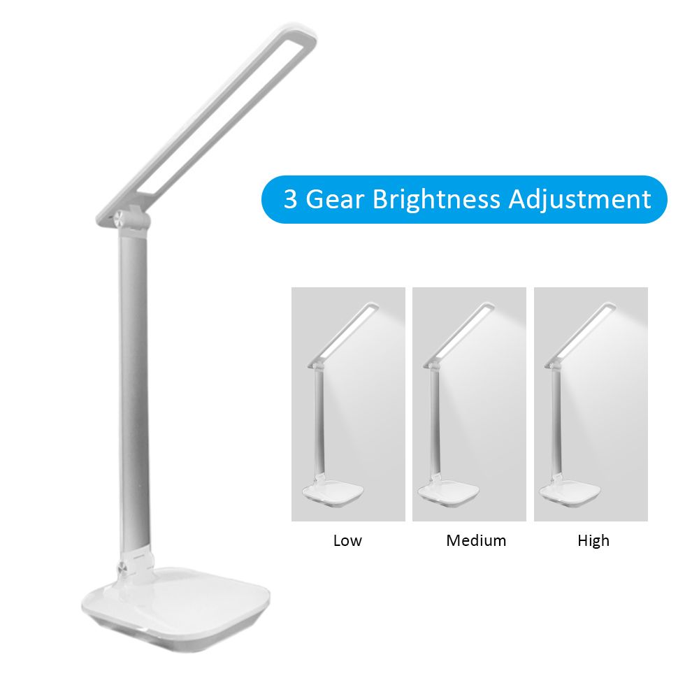 Generic - LED Lampe de bureau Table de soins oculaires Veilleuse 3 Vitesse Réglage de la luminosité Charge USB Commande tactile - Tubes et néons